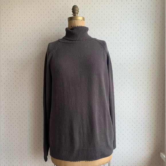 Vintage Winter Silks Silk Knit Turtleneck Sweater sz XL PW14 - Picture 1 of 5